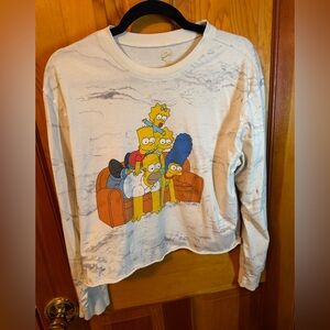 Simpsons Jrs large cropped long sleeve